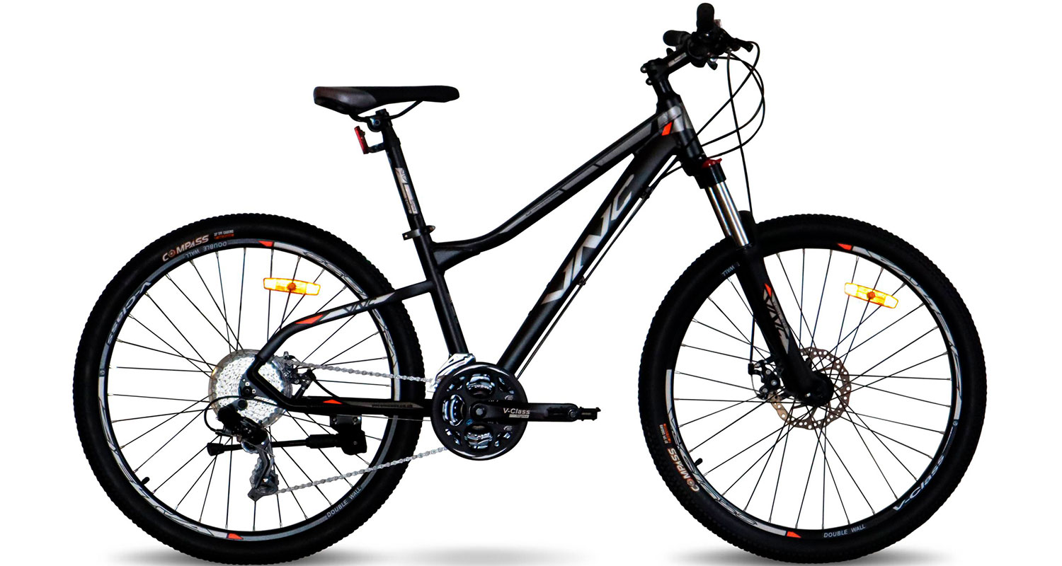 Фотографія Велосипед VNC MontRider A4 26" розмір XS 2022 Чорно-жовтогарячий